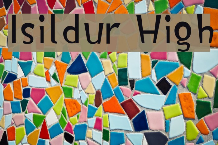 Isildur High Font examples