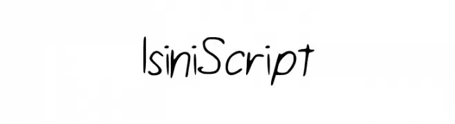 IsiniScript  Descarca Fonturi Gratis