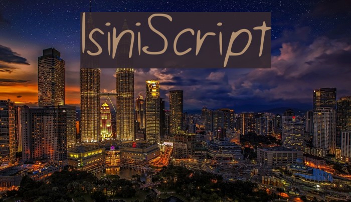 Download IsiniScript Font - FFonts.net