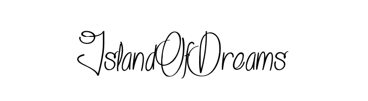 Island Of Dreams  Frei Schriftart Herunterladen