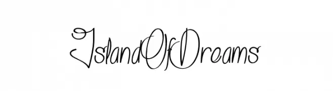 Island Of Dreams  フリーフォントのダウンロード