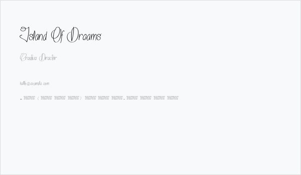 Island Of Dreams Business Card