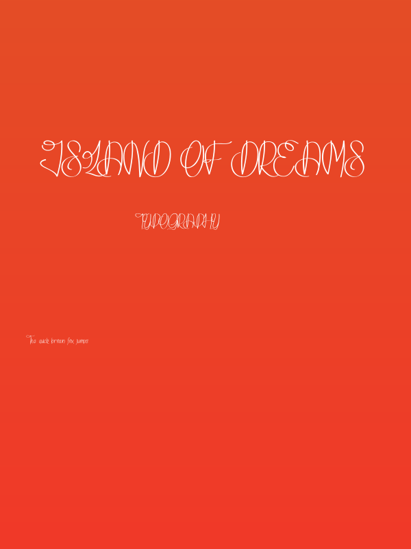 Island Of Dreams Poster