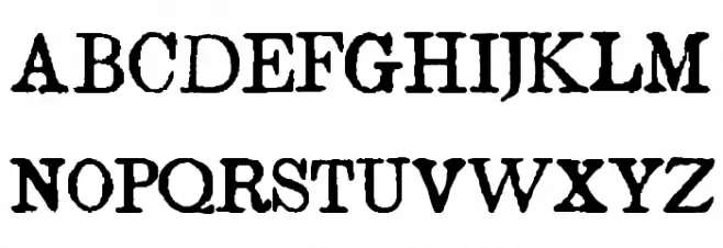 Island Roman フォント 大文字