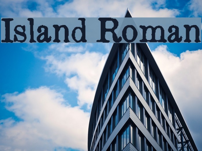 Island Roman Font examples