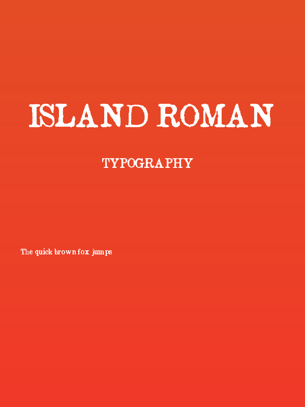 Island Roman Poster