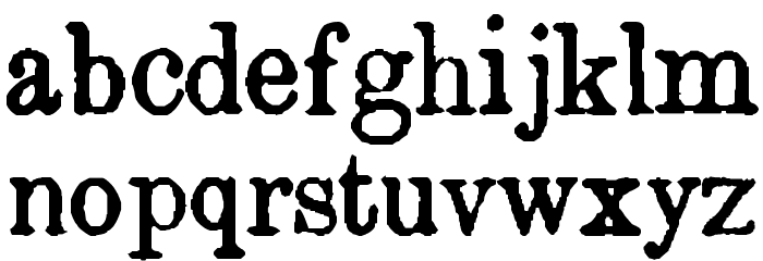Island Roman Font LOWERCASE