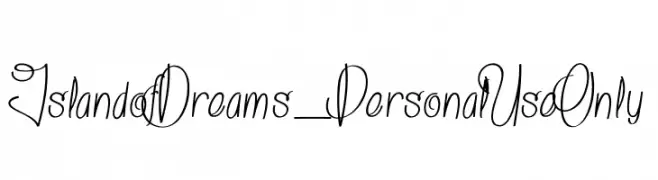 Island of Dreams_PersonalUseOnly  font caratteri gratis