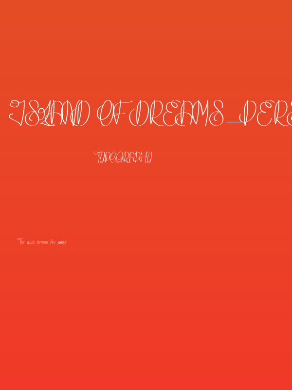 Island of Dreams_PersonalUseOnly Poster