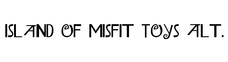 Island of Misfit Toys Alt.  Frei Schriftart Herunterladen