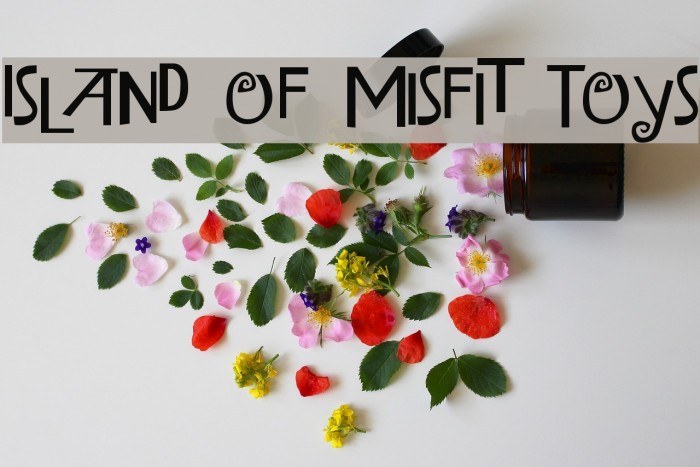 Island of Misfit Toys Font examples