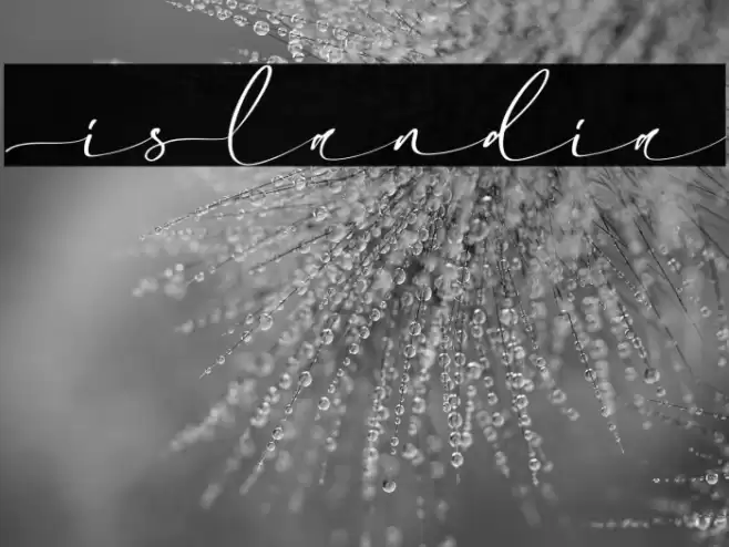 Islandia Font examples