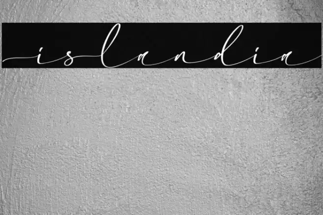 Islandia Font examples