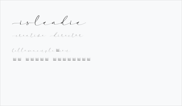 Islandia Business Card