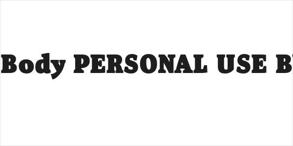 Isle Body PERSONAL USE Black Logo