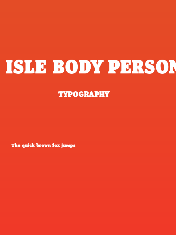 Isle Body PERSONAL USE Black Poster