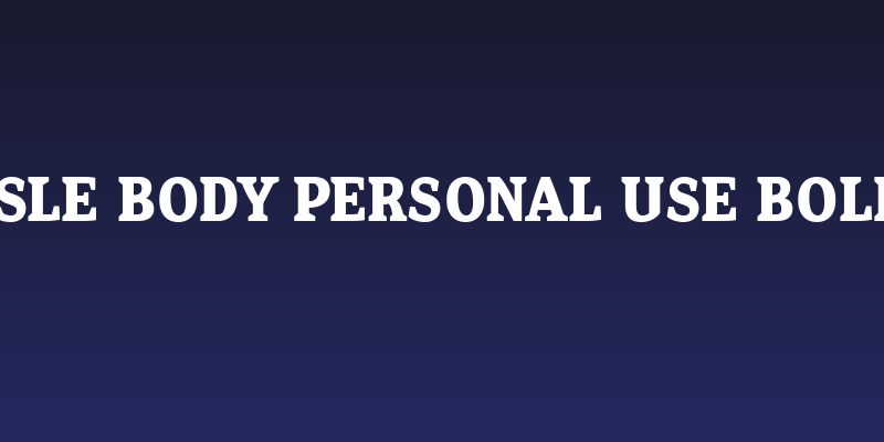 Isle Body PERSONAL USE Bold Social Header