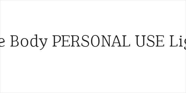 Isle Body PERSONAL USE Light Logo