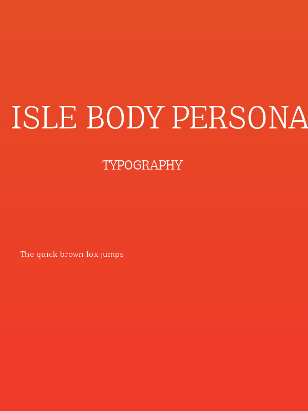 Isle Body PERSONAL USE Light Poster