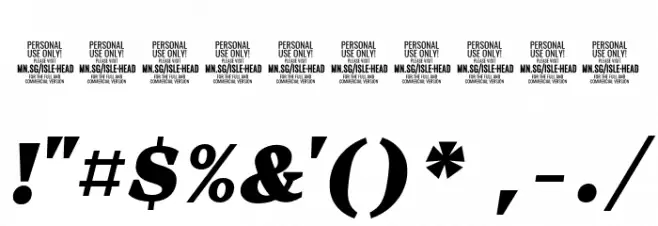 Isle Headline PERSONAL USE Black Italic Font OTHER CHARS