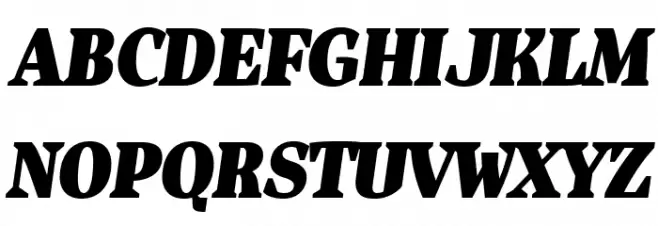 Isle Headline PERSONAL USE Black Italic Polices MAJUSCULES