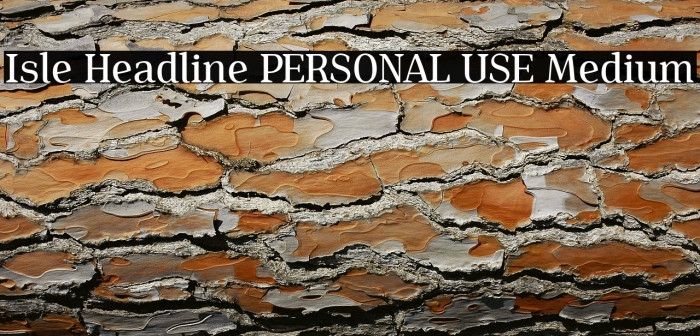 Isle Headline PERSONAL USE Medium Example 1