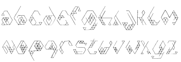 Iso Font LOWERCASE