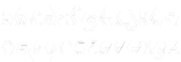 Iso2.0 Font LOWERCASE
