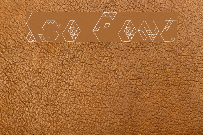 Iso Font examples
