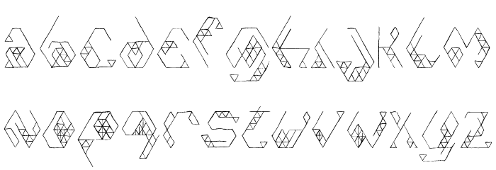 Iso Font LOWERCASE