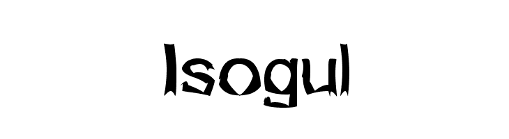 Isogul  font caratteri gratis