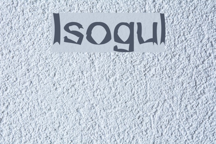 Isogul Font examples