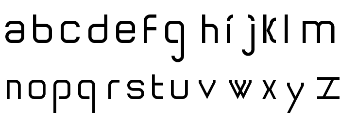 Isolinear Regular Font LOWERCASE
