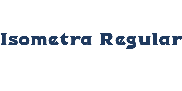 Isometra Regular Logo