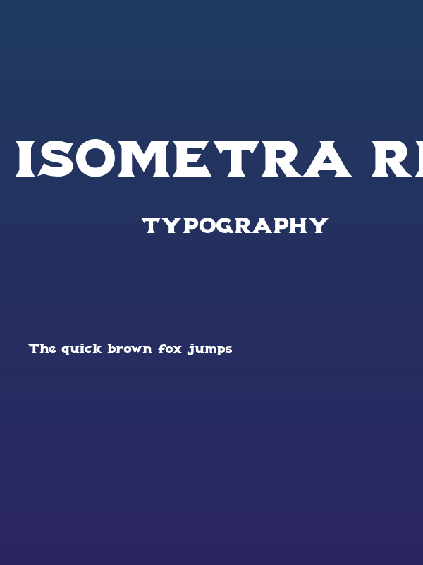 Isometra Regular Poster