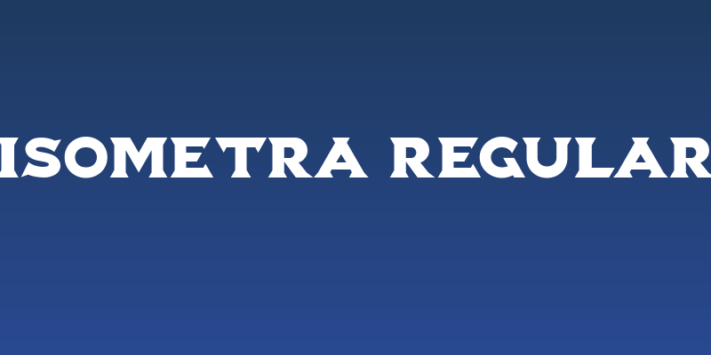 Isometra Regular Social Header