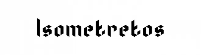 Isometretos  Frei Schriftart Herunterladen
