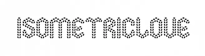 Isometric Love  Frei Schriftart Herunterladen