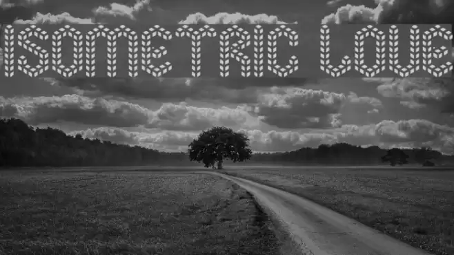 Isometric Love Font examples