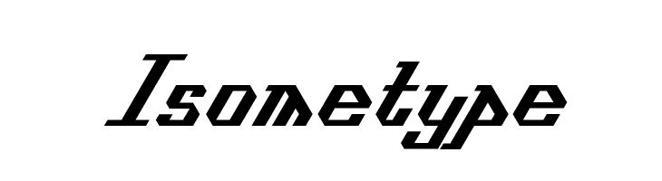 Isometype  Frei Schriftart Herunterladen