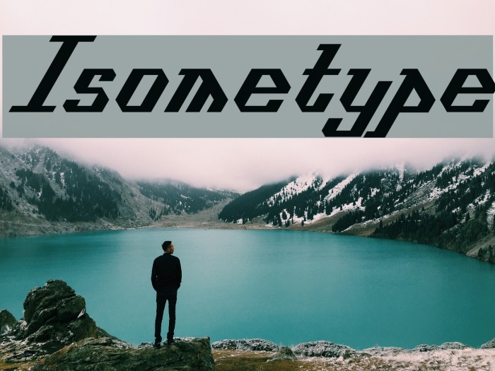 Isometype Font examples