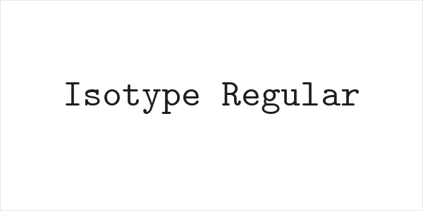 Isotype Regular Logo