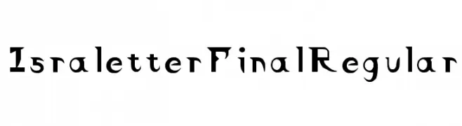 Israletter Final Regular  baixar fontes gratis