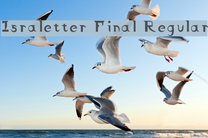 Israletter Final Regular Font examples