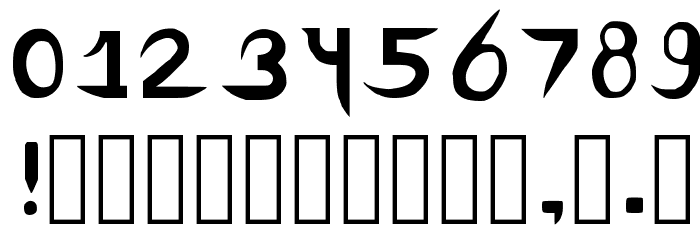 Israletter Regular Font OTHER CHARS