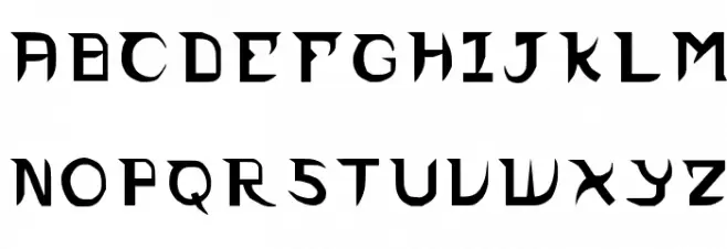 Israletter Regular 字体 大写