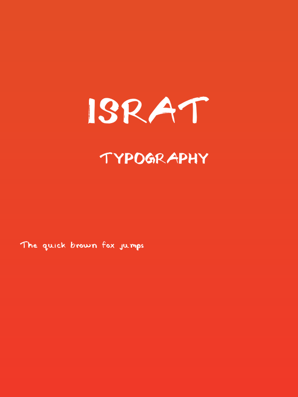 Israt Poster
