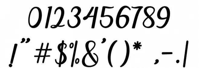 IssabetaScript Font OTHER CHARS