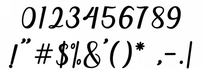 IssabetaScript Font OTHER CHARS