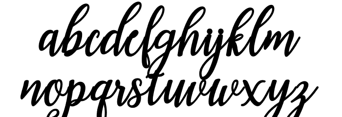 IssabetaScript Font LOWERCASE